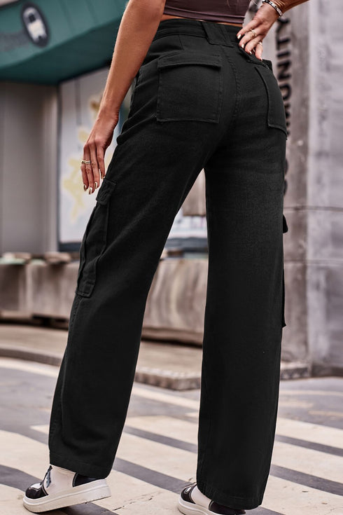 'Novalie' High Waist Cargo Pants - Celes Fashion